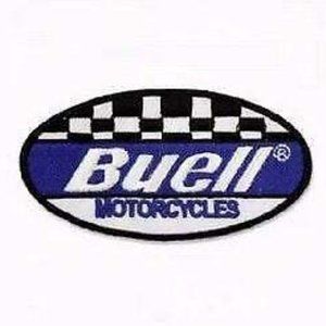 Buell Blue Embroidered Iron-On Sew-On Patch - NEW